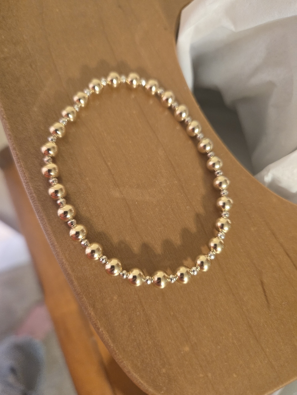 Enewton Bright Silver Hematite Grateful - 5mm Bead Stretch Bracelet